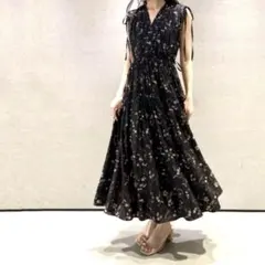 極美品✨セルフォード ロングワンピース フレア レース ノースリーブ 黒 2025年最新】CELFORD カラー：ブラック系 ノースリーブの人気アイテム