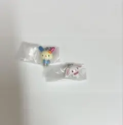 しろうさ　ウサハナ　めじるしアクセサリー　2点セット