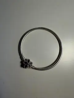 PANDORA ブレスレット フラワーモチーフ 17cm | Mercari
