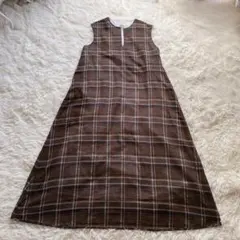 Bed&Breakfast / Slub Cotton Plaid Dressのサムネイル