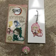 鬼滅の刃 甘露寺蜜璃 ラバーストラップ 缶バッジ