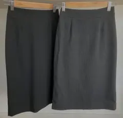 ［UNIQLO］タイトスカート【同サイズ色違い2着セット】