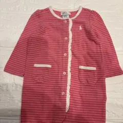 Ralph Lauren ピンク ストライプ ロンパース 9m