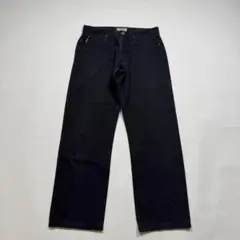 90-00s Armani Jeans black straight denim