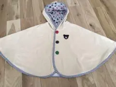 ミキハウス ポンチョ ケープ　ベビー