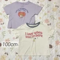 スヌーピー Tシャツ 2枚セット　ユニクロ　100cm まとめ売り　半袖　保育園