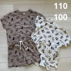 futafuta ディズニー Tシャツ ショートパンツ セット　110 100のサムネイル