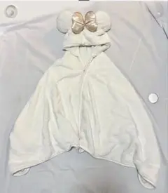 ミニーマウスデザイン　ブランケットケープコート