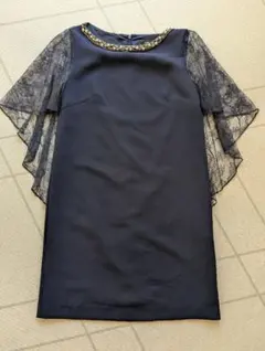 GRACE CONTINENTAL ネイビー ドレス