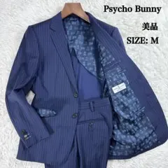 【美品】サイコバニー セットアップ スーツ ストライプ ネイビー M 近年