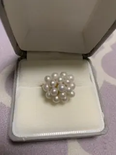 18金&pt900コンビ・メレダイヤ装飾リング ヴィンテージ品 - メルカリ