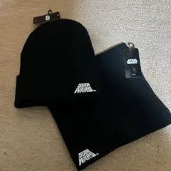 Disney ディズニー　スターウォーズ　 ネックウォーマー　ニット帽セット