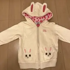 ミキハウス　うさこパーカー　90cm