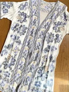 美品 グレースコンチネンタル 刺繍 羽織り ボヘミアン 花柄 カーディガンのサムネイル