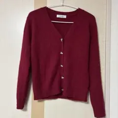 マイストラーダ　ニット　カーディガン　レッド