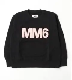 MM6Maison Margielaブランドロゴ長袖スウェットプルオーバー