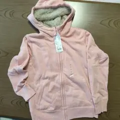 ユニクロ　ボアスウェット　フルジップパーカー　150