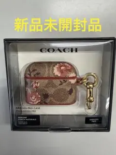 新品未開封】COACH AirPods Proケース 花柄 カラビナ付き - メルカリ