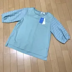 【新品】＊ジェイプレス＊カットソー　ボリューム袖レース柄のサムネイル