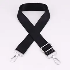 ショルダーストラップ ブラック 太ベルト シルバー 黒 付け替え バッグ