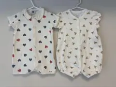 ラルフローレン プチバトー ロンパース2点セット