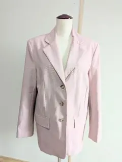 ザラ ZARA ☆テーラードジャケット☆ 総裏地☆身幅49cm/ XS ピンク