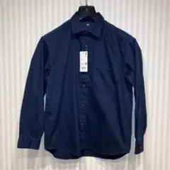 ネイビー 長袖シャツ Sサイズ