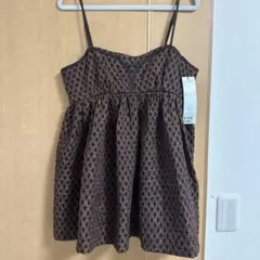 ココディール　ジャガードぺプラムキャミソール