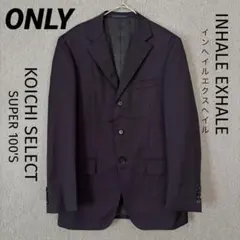 ONLY インヘイルエクスヘイル ダークネイビー ストライプ スーツジャケット