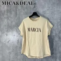 MICA&DEAL "MARCIA"ヘムラウンドロゴプリントT-shirtのサムネイル