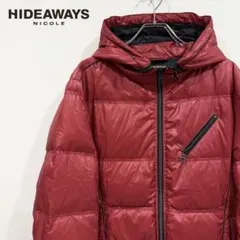 【未使用級】HIDEAWAYS NICOLE ダウン y2k レッド 2XL