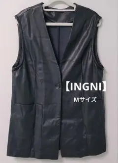 【INGNI】 黒 　ベスト　 Mサイズ