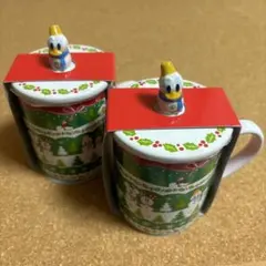 ディズニー クリスマス2012  蓋付き マグカップ パブロ ドナルド ミッキー