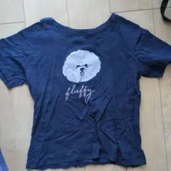 Bleu Bleuet フラフィーTシャツ ダークブルーのサムネイル