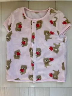 フリース クマ柄 スリーパー 100cm