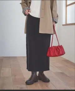 ブラックタイトスカート ロング丈