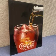【レア品】　Coca-Cola アクリルボード　40x31 アンティーク雑貨のサムネイル