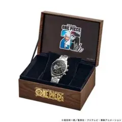 【動作中】セイコー ワンピース 15周年記念コラボ 腕時計 ブラック 動作中】セイコー ワンピース 15周年記念コラボ 腕時計 ブラック