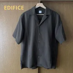 【美品】EDIFICE メッシュ オープンカラー 半袖シャツ ※洗濯タグ無しのサムネイル