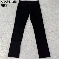 極美品 現行 サンローランパリ ヴァカレロ期 D02 スキニー デニムパンツ 黒
