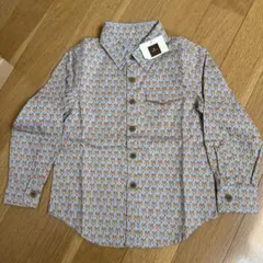 ギンザのサヱグサ　タグ付き　キツネ柄シャツ　100