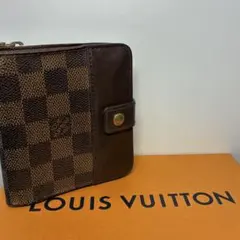 【正規品】ルイヴィトン ダミエ　コンパクトジップ　ウォレット　二つ折り折財布のサムネイル