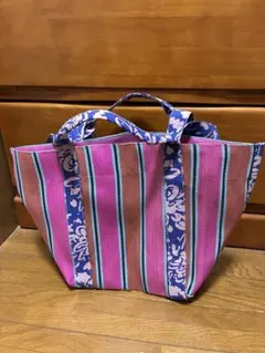 ヌキテパ ne Quittez pas トートバッグ リゾート　ピンク　ハワイのサムネイル