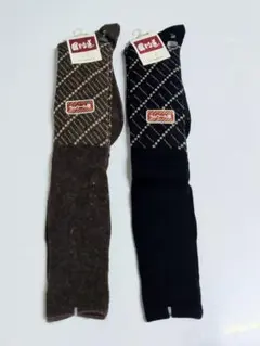 フクスケ ラムウール混ハイソックス まとめて2足 新品 ★1726Eのサムネイル