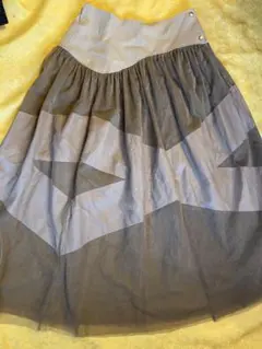 チュールロング巻きスカート