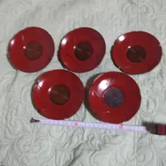 茶托 5枚セット 直径約12cm