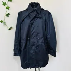 BEAMS フーデッドコート　トレンチコート ブラック　Mサイズのサムネイル