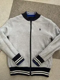 【美品】ポロラルフローレン リバーシブルジップアップニットブルゾン カーディガン