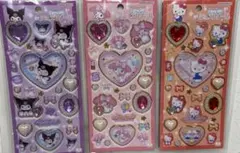 正規品　サンリオ キラキラジュエルシール マイメロディ ハローキティ クロミ
