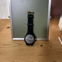 ブラック アナログ 腕時計